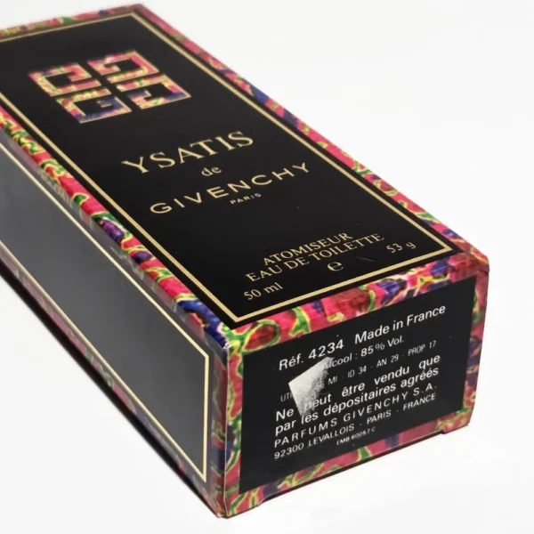 mint 1986 vintage givenchy ysatis 50ml edt spray original formula batch 61622