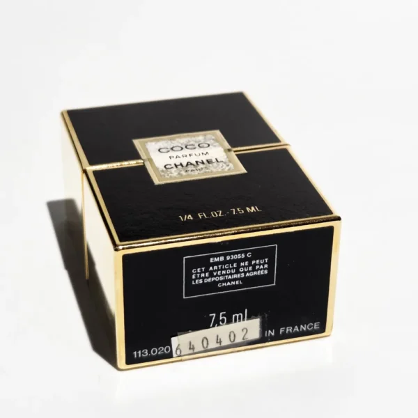 ultra rare first edition 1984 1986 vintage chanel coco pure parfum 7.5ml (1/4 fl. oz.) crystal flacon with original presentation box