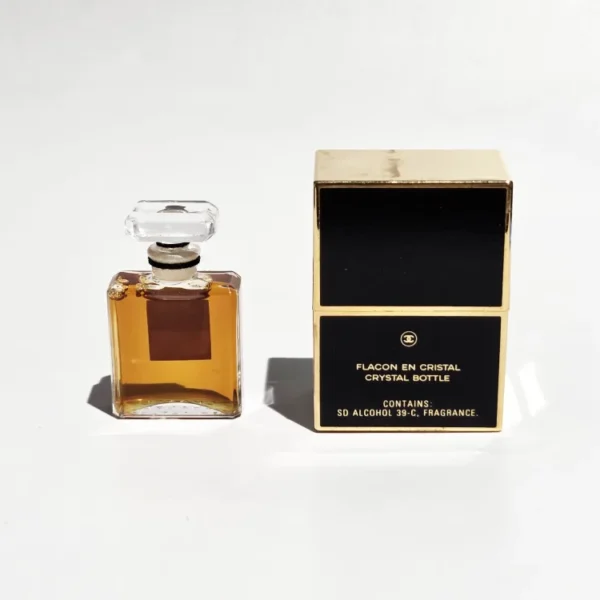ultra rare first edition 1984 1986 vintage chanel coco pure parfum 7.5ml (1/4 fl. oz.) crystal flacon with original presentation box
