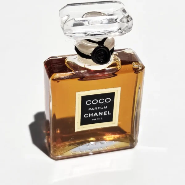 ultra rare first edition 1984 1986 vintage chanel coco pure parfum 7.5ml (1/4 fl. oz.) crystal flacon with original presentation box